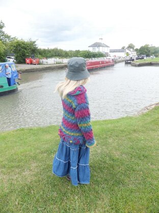 "Waterways" Flower Cable Sweater