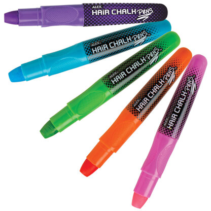 Alex Toys Hair Chalk Pens 5/Pkg - Assorted Colors