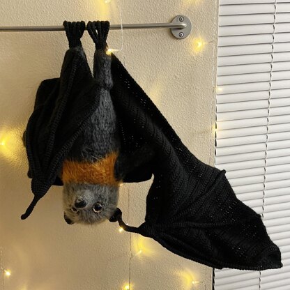 Flynn the Flying Fox Bat Amigurumi