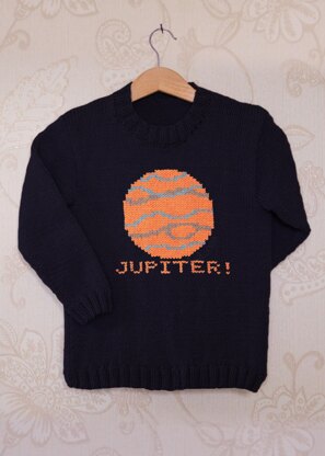 Intarsia - Jupiter Chart - Childrens Sweater
