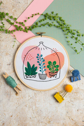 Hawthorn Handmade Vase 4 -  Succulent House * Embroidery Kit