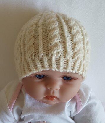 Sammy - babies cabled hat