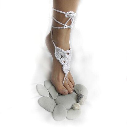 Barefoot sandals bridal beach shoes, yoga, dance