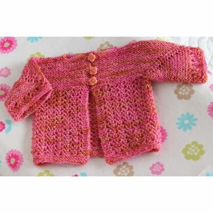 Valley Yarns 568 Dianthus Baby Cardigan