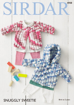 Cardigans in Sirdar Snuggly Sweetie - 4908 - Downloadable PDF