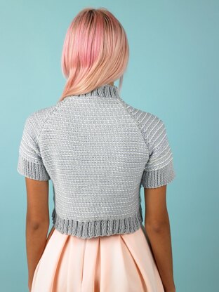 Sunbeam Short Sleeve Jumper - Free Knitting Pattern in Paintbox Yarns Cotton Aran