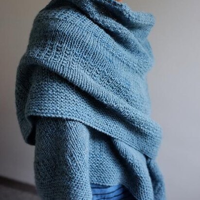 Fichu bleu - knitting pattern