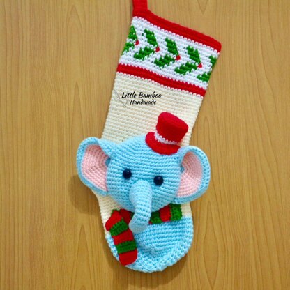 Elephant Christmas Stocking