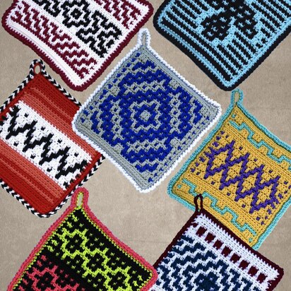 MORE Native American Potholders