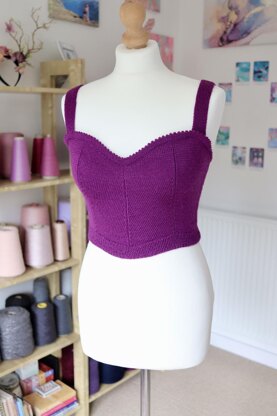 "Bridal Bodice" Hand Knit
