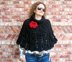 Chic Rose Poncho