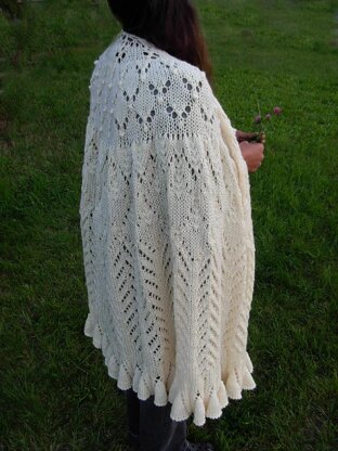 Whispering Wings Lace Shawl