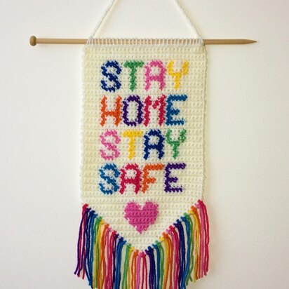 Stay Home Stay Safe Pendant