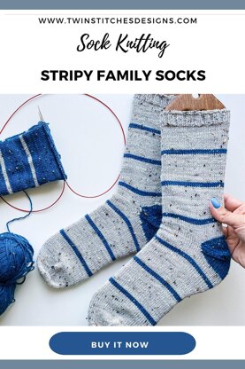 Stripy Family Socks