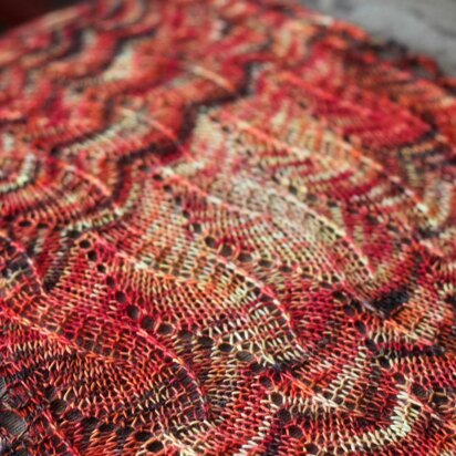 Incendiary Shawl - knitting pattern