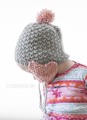 Valentine Heart Earflap Hat