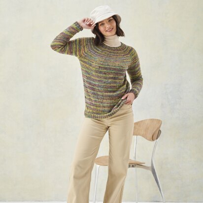 Sweaters in King Cole Homespun Prism DK - P5996 - Leaflet