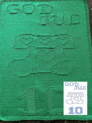 Nr. 458 10. Stocking God Jul guest towel