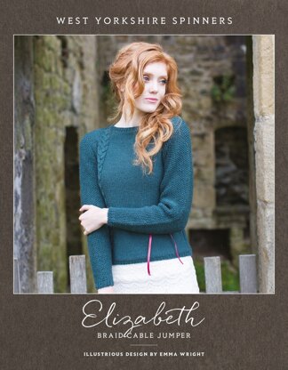 Elizabeth Braid Cable Jumper  in West Yorkshire Spinners Illustrious - DBP0026 - Downloadable PDF