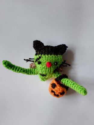 Frankenstein cat (Halloween) knit