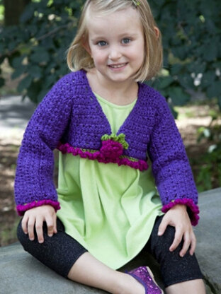 Fancy Girl Top in Caron Simply Soft Party - Downloadable PDF