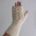 Wavy Cable Fingerless Gloves