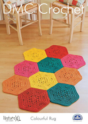 Colourful Rug in DMC Natura XL - 15236L/2 - Leaflet