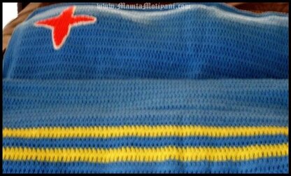 Crochet Afghan Blanket Pattern Aruba Flag Unique