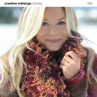 Neck and Wrist Warmers in Rico Creative Melange Chunky - 109
