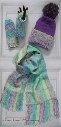 Lucky Charms - Scarf 27 (weaving) & Hat & Mitts