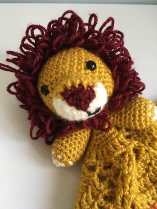 Loopy the Lion Security Blanket