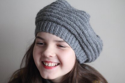 Ava Beret for Worsted yarn