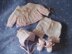 Matinee Coat, Bonnet and Booties size Prem/Newborn Ref18