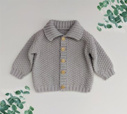 Kids Knitting Pattern | Mossy Baby Cardigan, Pants, Bloomers, Hat and Pixie Hat | Top Down Cardigan | 0-24 Months