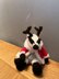 Badger Wearing Santa Outfit with Reindeer Antlers Ferrero Rocher/Lindor Chocolate cover, Hanging Ornament