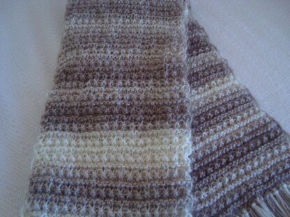 Natural shades women's scarf.