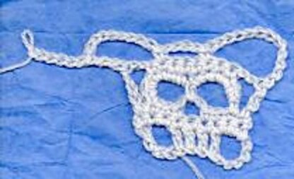 Creepy Skull Triangular Shawl