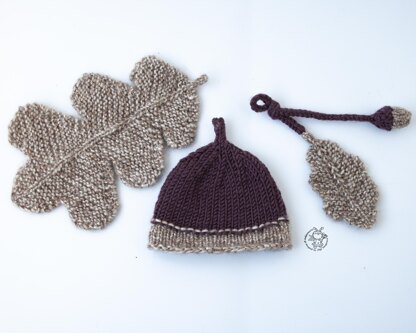 Acorn hat for doll