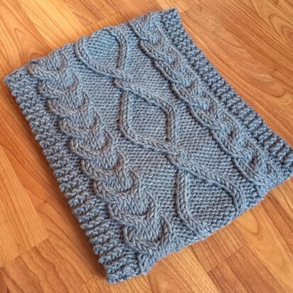 "Cozy Cowl" Cabled Cowl