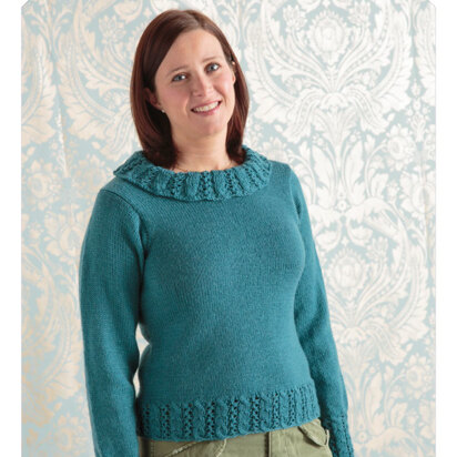 Alisanne Pullover in Classic Elite Yarns Liberty Wool Solids - Downloadable PDF