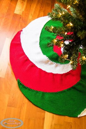 Spiral Christmas Tree Skirt
