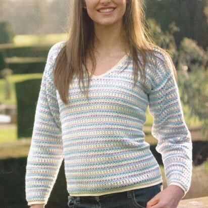 Crochet Stripes Jumper