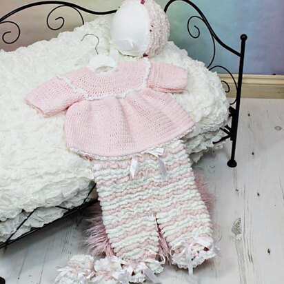 Baby Ruffled Trousers & Angel Top Crochet pattern #125