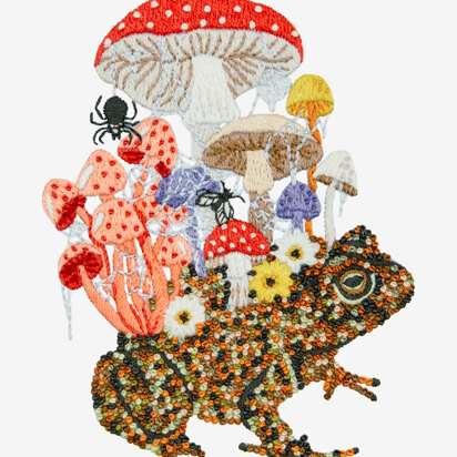 DMC Toadstool Embroidery Pattern - PAT1761 - Downloadable PDF