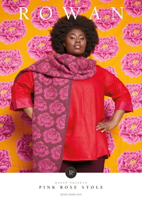 Pink Rose Stole in Rowan Felted Tweed DK - ZB303-00006-ENPFRP - Downloadable PDF