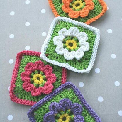 Floral Granny Square