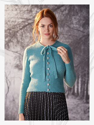 "Tessa Cardigan" - Cardigan Knitting Pattern For Women in Willow and Lark Nest