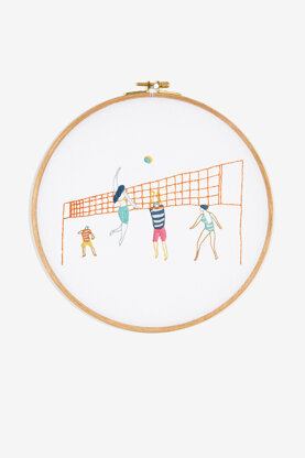 DMC Around The World - Volleyball Embroidery Pattern - PAT0624 - Downloadable PDF