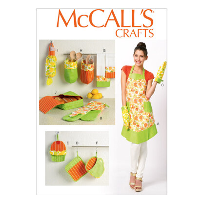 McCall's Apron and Kitchen Accessories M6978 - Paper Pattern Size All Sizes In One Envelope