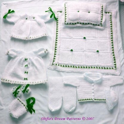 Crochet pattern 9 Piece Baby UK & USA Terms #46